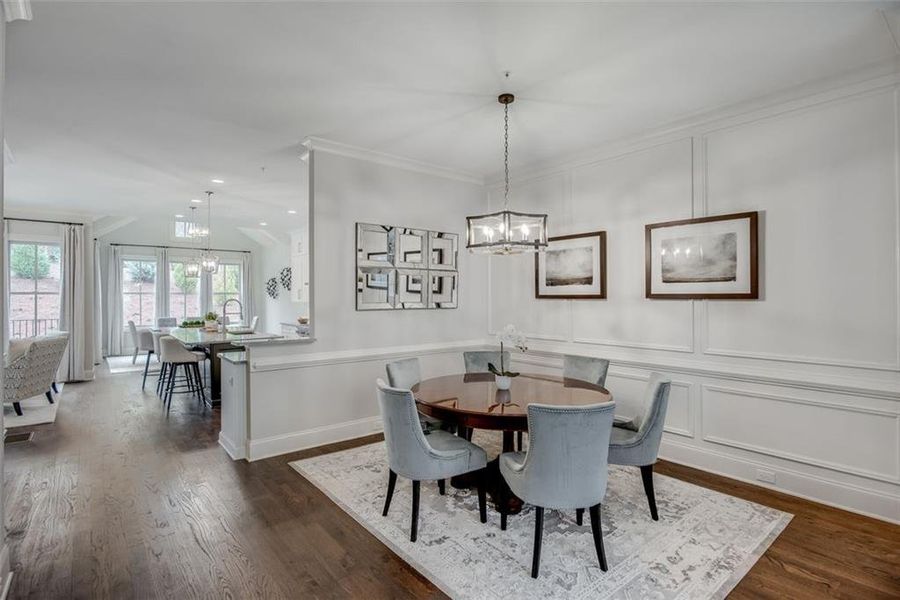 Furnished interior view inside a new home in , Suwanee (Image 33).