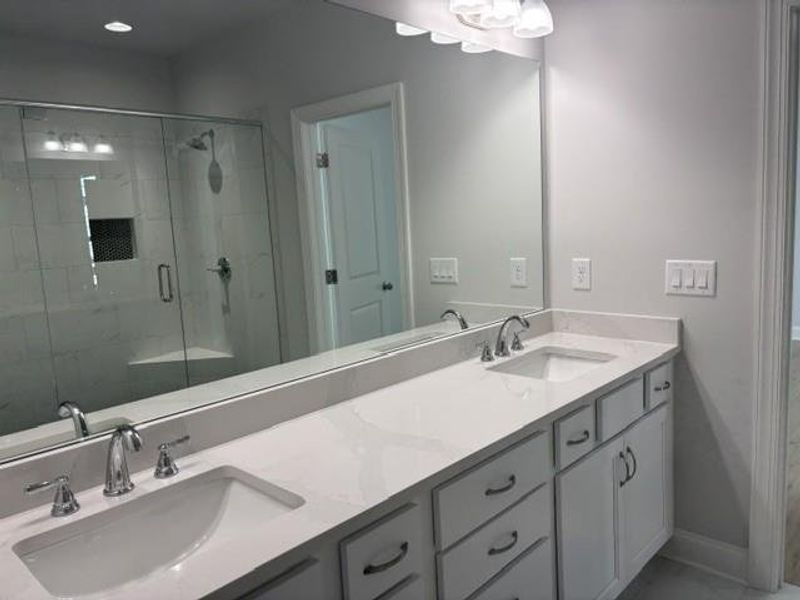 Furnished interior view inside a new home in , Suwanee (Image 9). Furnished interior view inside a new home in , Suwanee (Image 9).