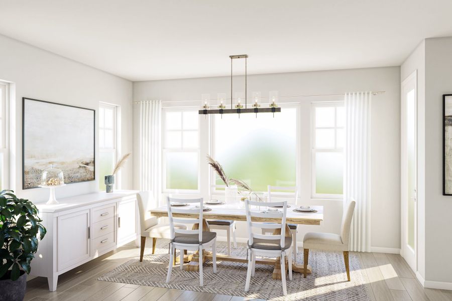 Representative furnished interior of a home built from the 3502 by Tri Pointe Homes in The Aurora Highlands, Aurora (Image 9).