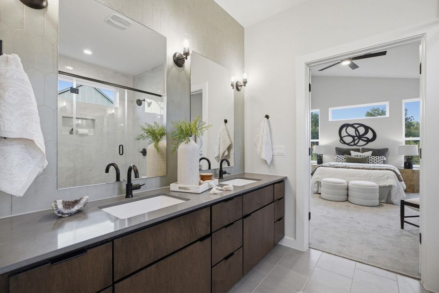 Furnished interior view inside a new home in , Austin (Image 33).