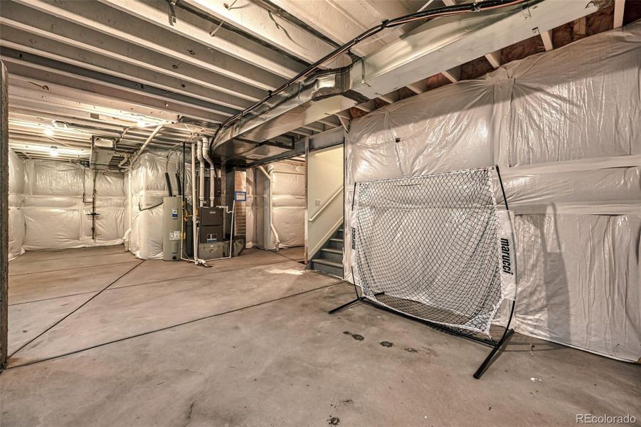 Unfinished basement Unfinished basement