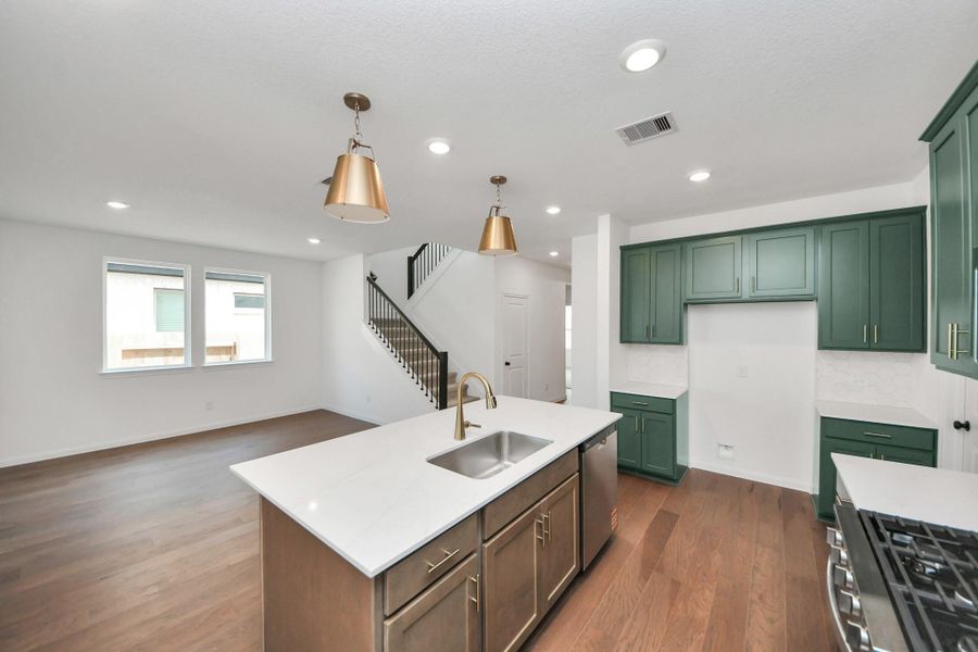 Furnished interior view inside a new home in 45' Traditional Homes at Elyson, Katy (Image 2).