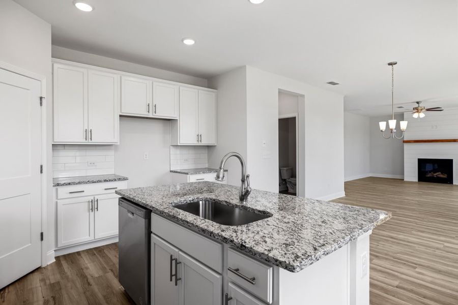 Representative furnished interior of a home built from the Atkinson by UnionMain Homes in Austin Springs, Bethlehem (Image 8).