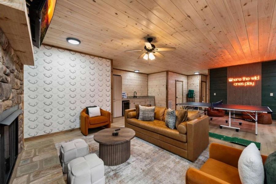 Furnished interior view inside a new home in , Blue Ridge (Image 8).