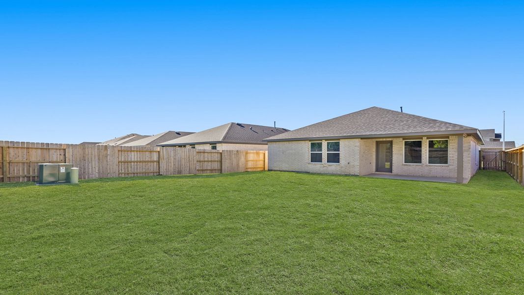 Exterior details and patio area of a home in Cypress Green, Hockley (Image 4).