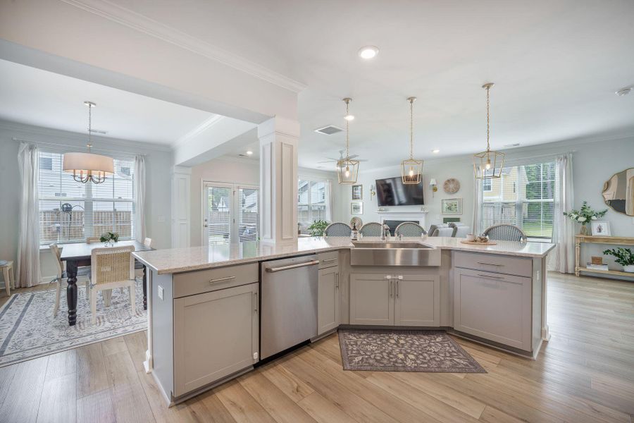 Furnished interior view inside a new home in Cordgrass Landing, Johns Island (Image 29).