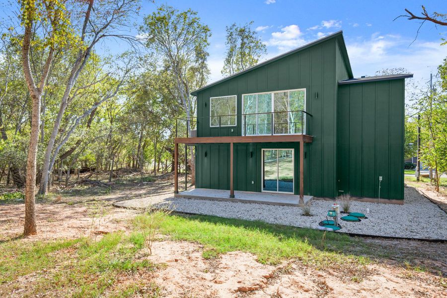 Exterior details and patio area of a home in , Bastrop (Image 20).