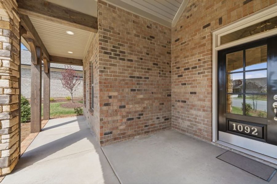 Exterior details and patio area of a home in Weybridge, Burlington (Image 3).