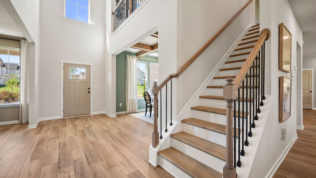Representative furnished interior of a home built from the Clarity by DRB Homes in Adagio, Dacula (Image 27).