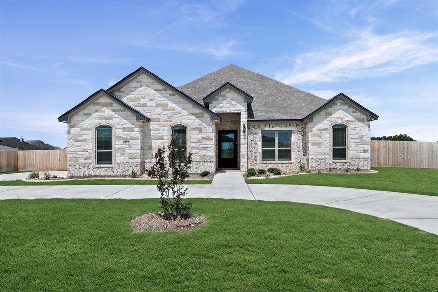 Front exterior of a new home in , Troy, TX, highlighting curb appeal (Image 25).