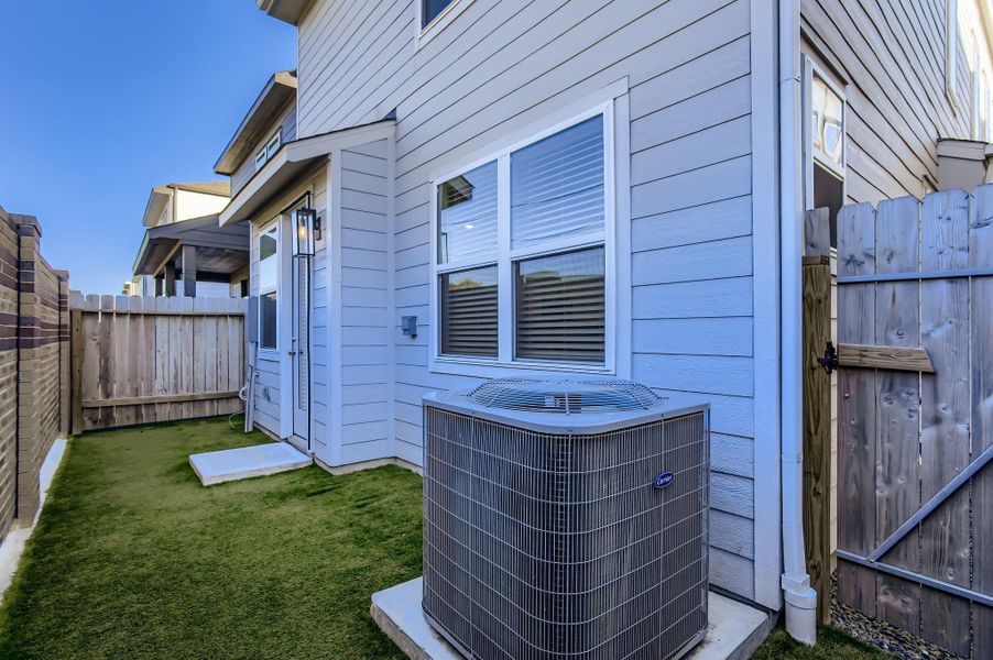 Exterior details and patio area of a home in , Houston (Image 28).