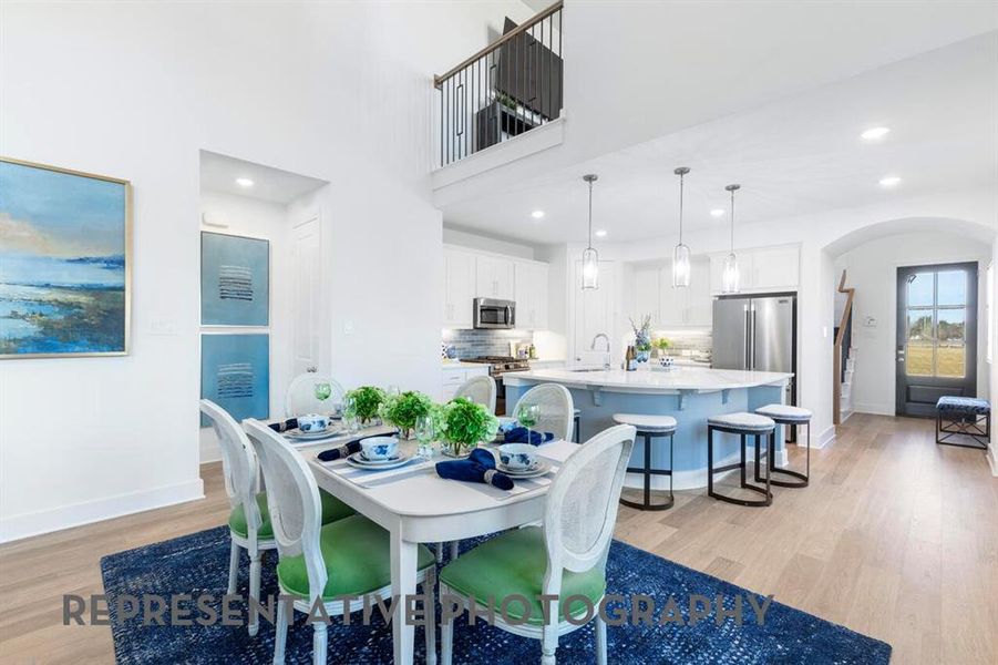 Furnished interior view inside a new home in Goodland, Midlothian (Image 5).