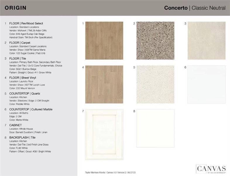 Sample of building materials used in homes in Chandler Run, Tucker (Image 25).