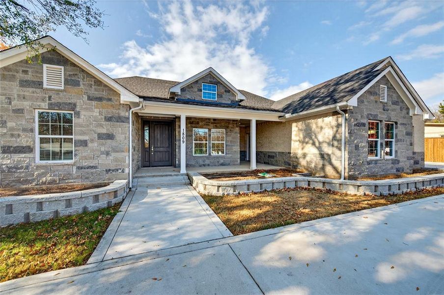 Front exterior of a new home in , Denison, TX, highlighting curb appeal (Image 23).