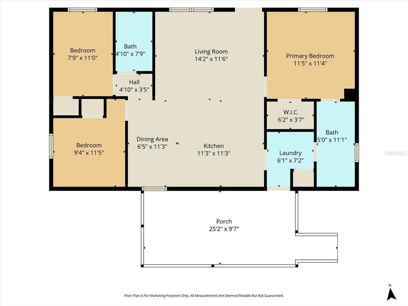 2D floor plan layout of this home in , Dunnellon, FL (Image 3).