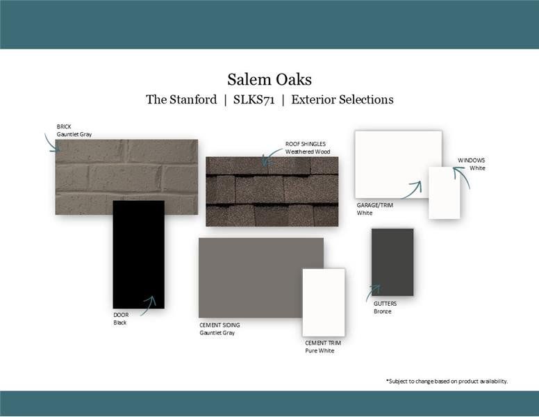 Sample of building materials used in homes in Salem Oaks, Murfreesboro (Image 47).