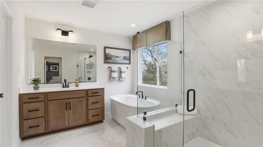 Furnished interior view inside a new home in , Dawsonville (Image 49).