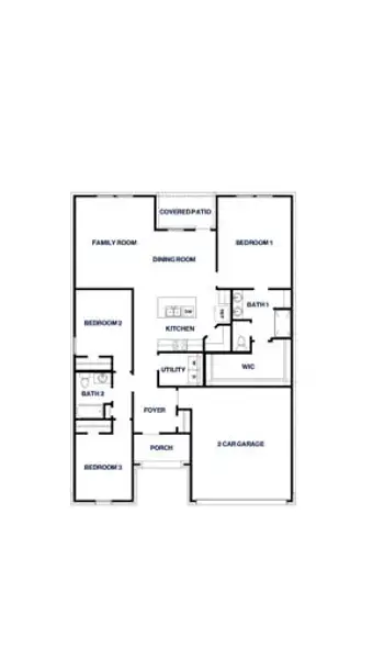 2D floor plan layout of this home in Harrington Trails at The Canopies, Splendora, TX (Image 2). 2D floor plan layout of this home in Harrington Trails at The Canopies, Splendora, TX (Image 2).