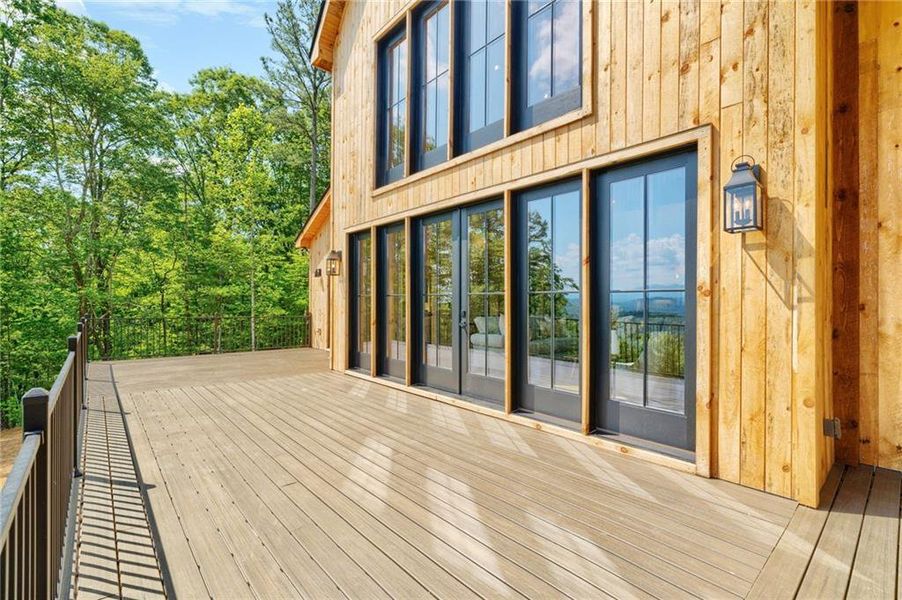 Exterior details and patio area of a home in , Ellijay (Image 3).