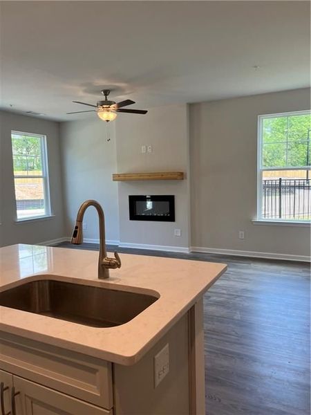 Furnished interior view inside a new home in Rosehill Townhomes, Marietta (Image 12).