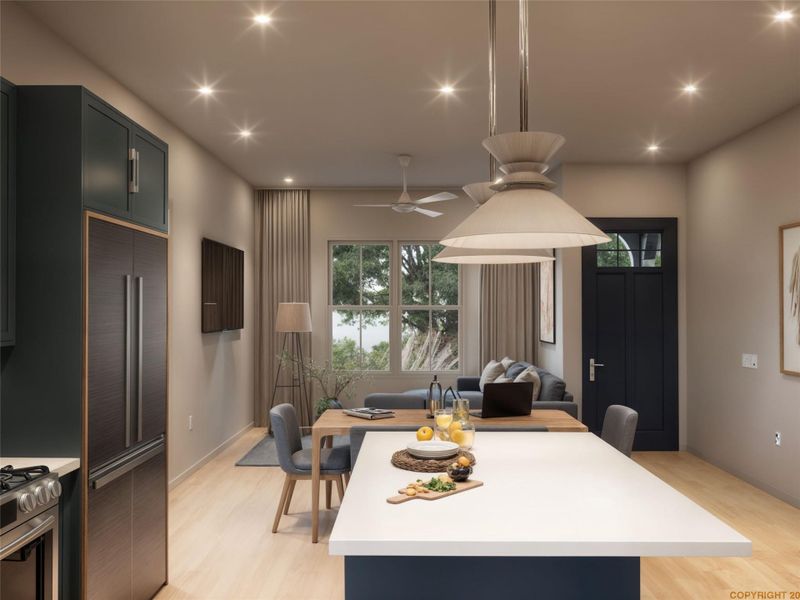 Furnished interior view inside a new home in , Austin (Image 13).