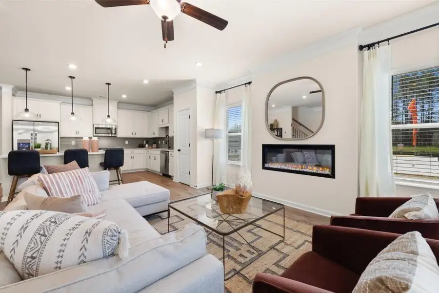 Furnished interior view inside a new home in Sanders Park, Austell (Image 14).