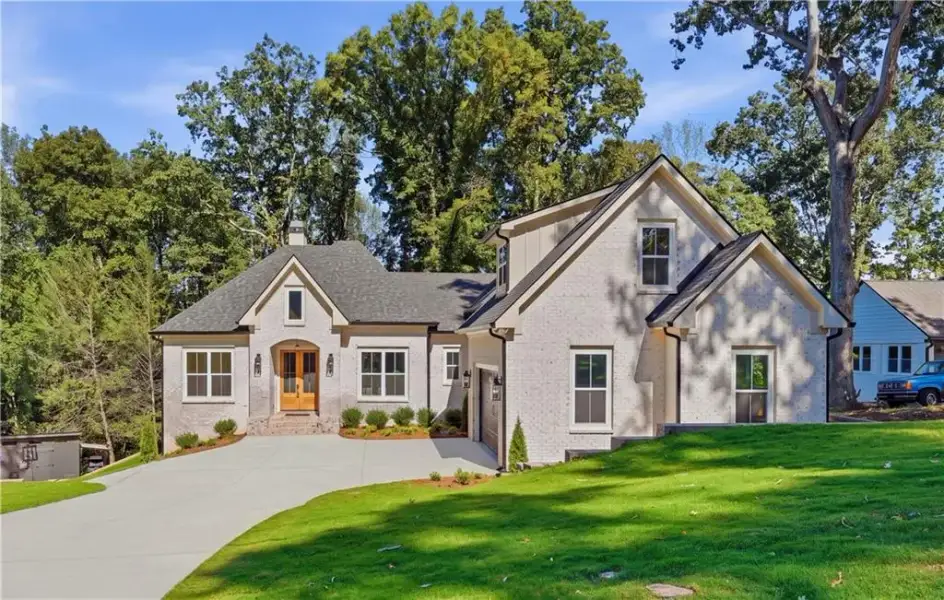 Front exterior of a new home in , Gainesville, GA, highlighting curb appeal (Image 1). Front exterior of a new home in , Gainesville, GA, highlighting curb appeal (Image 1).
