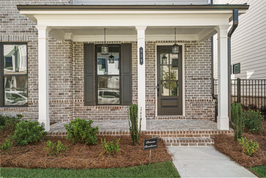 Representative exterior details of a home built from the The Osbourne by The Providence Group in Waterhaven, Cumming (Image 23).
