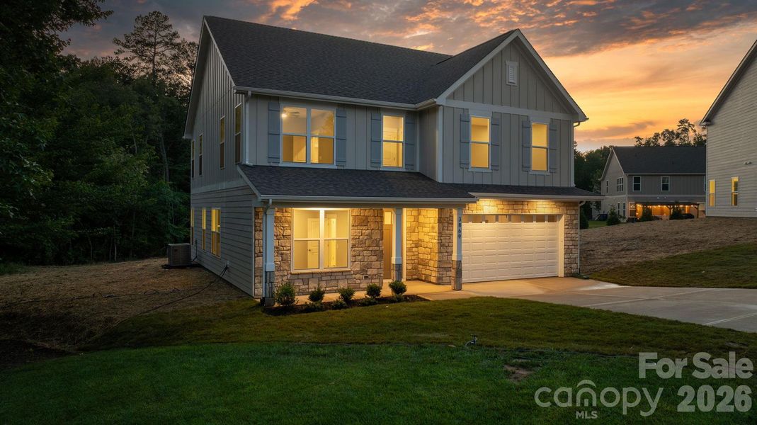 Front exterior of a new home in , Hickory, NC, highlighting curb appeal (Image 26). Front exterior of a new home in , Hickory, NC, highlighting curb appeal (Image 26).