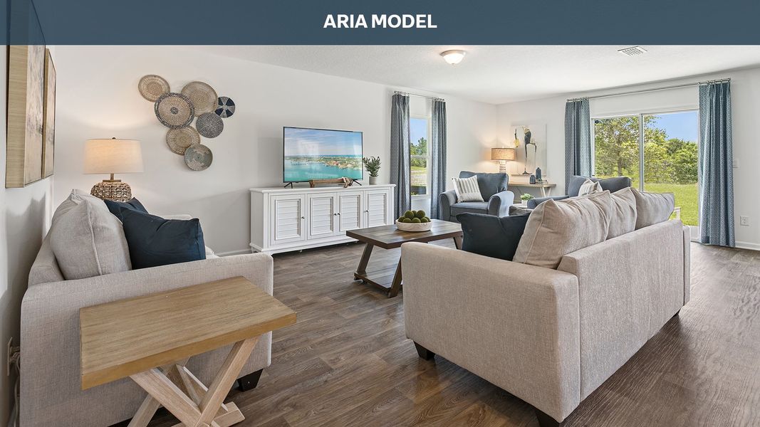 Representative furnished interior of a home built from the Aria by D.R. Horton in Sawmill Branch Express, Palm Coast (Image 11).
