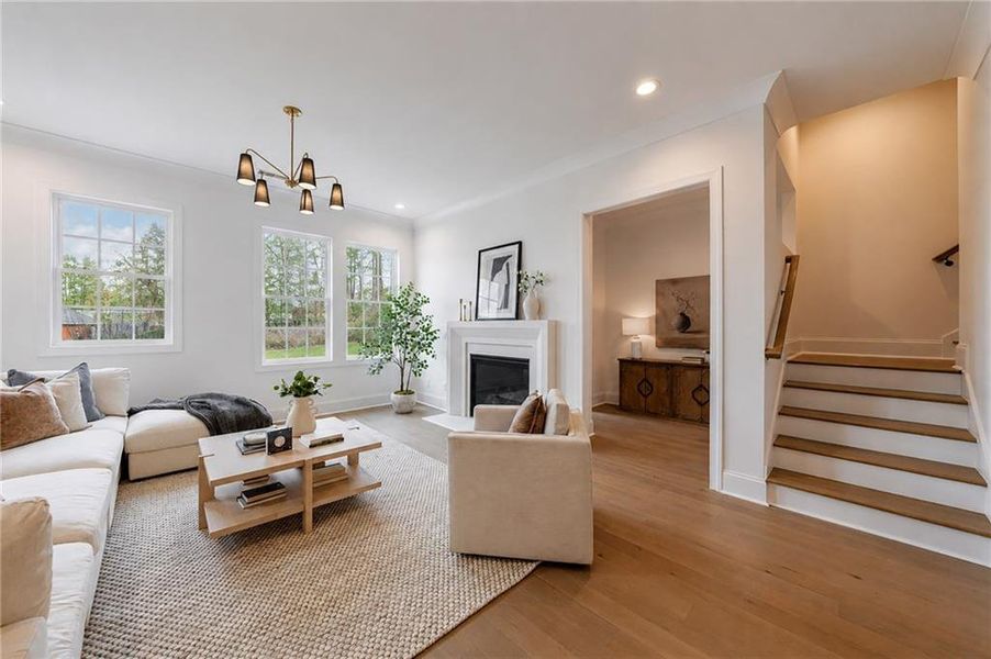 Furnished interior view inside a new home in , Alpharetta (Image 35).