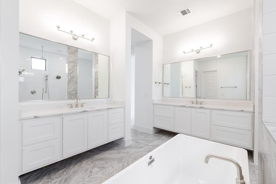 Furnished interior view inside a new home in Hilltop Ranch, Leander (Image 17).