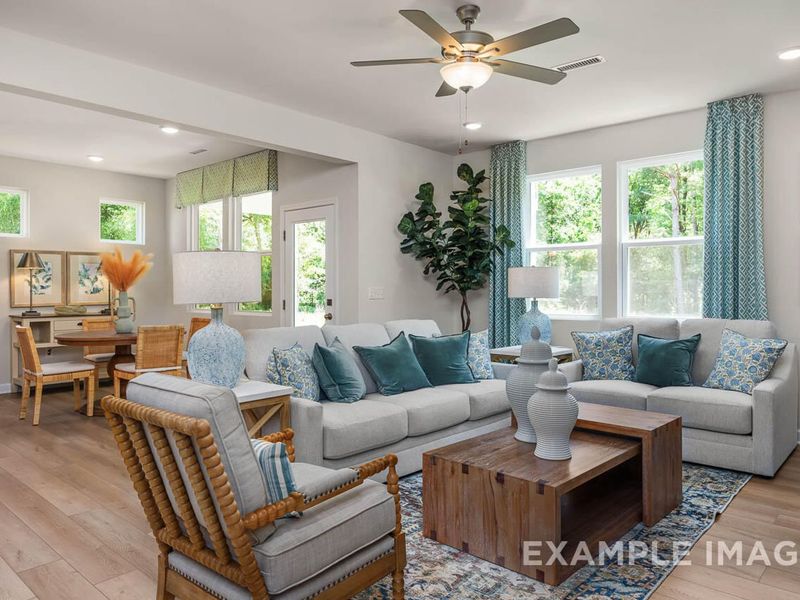 Furnished interior view inside a new home in Sage on North Main, Wake Forest (Image 7).