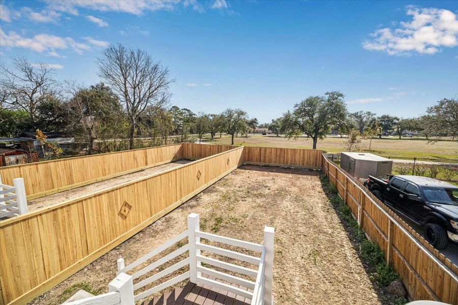 Yard with Privacy fence