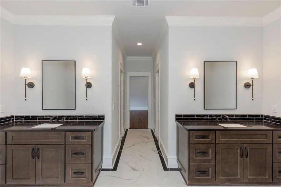 Furnished interior view inside a new home in , Roswell (Image 45).