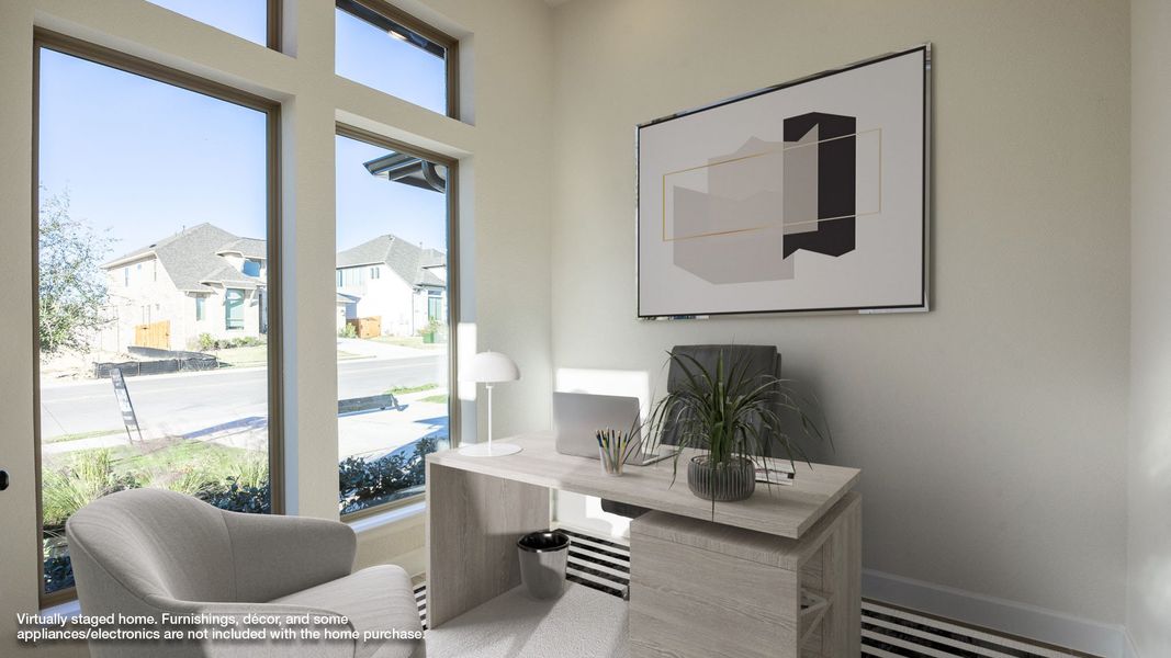 Furnished interior view inside a new home in Lariat 50', Liberty Hill (Image 7).