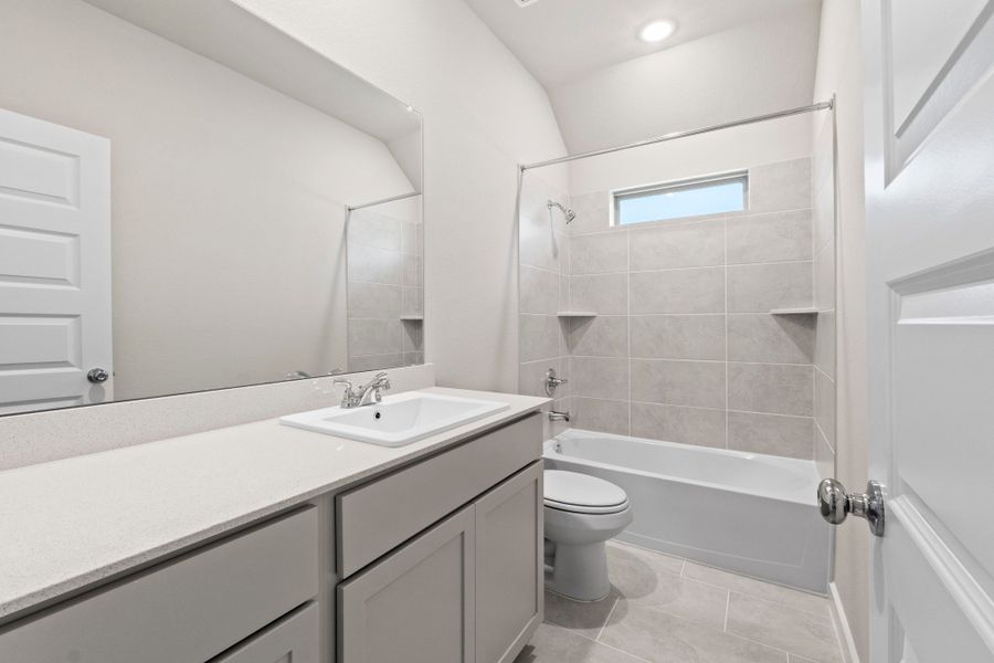 Representative furnished interior of a home built from the Nueces by Trophy Signature Homes in Prairie Winds, Hutto (Image 13).