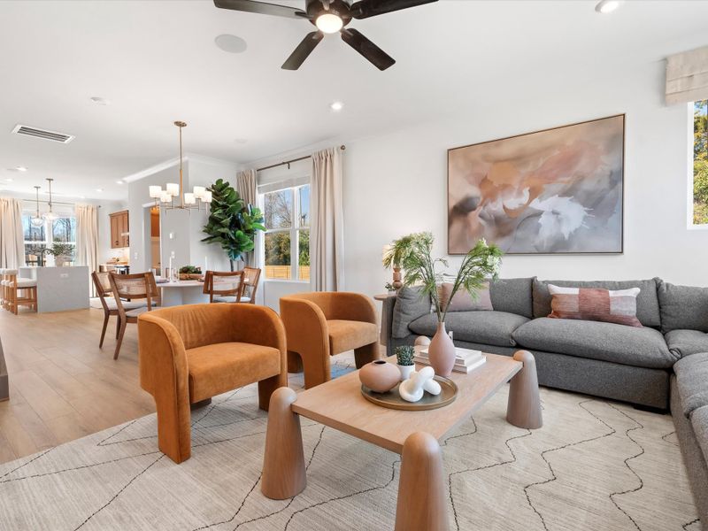 Furnished interior view inside a new home in Southmont, Charlotte (Image 12).