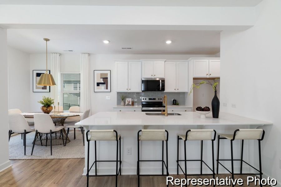 Furnished interior view inside a new home in Morgan Hills, Albemarle (Image 2).