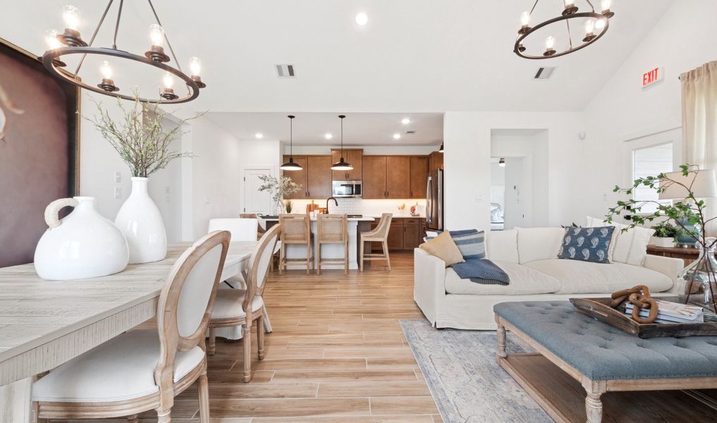 Open concept living spaces Open concept living spaces