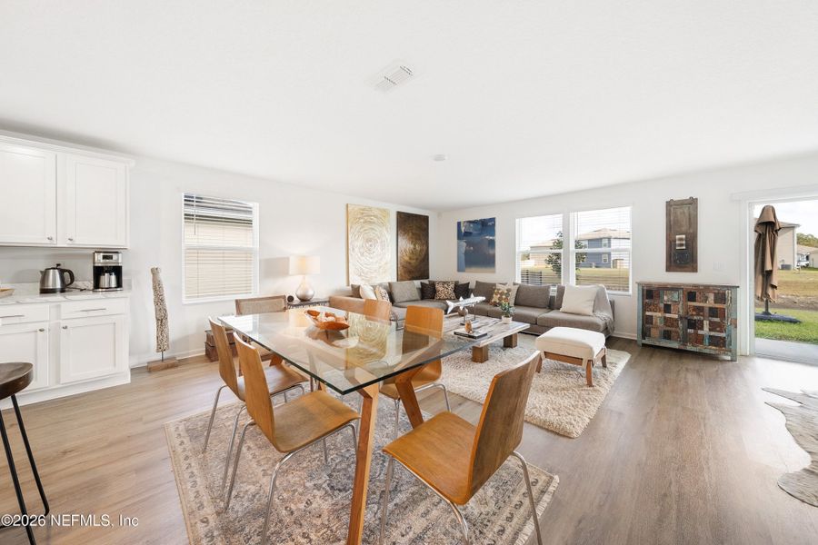 Furnished interior view inside a new home in Copes Landing, Jacksonville (Image 13). Furnished interior view inside a new home in Copes Landing, Jacksonville (Image 13).