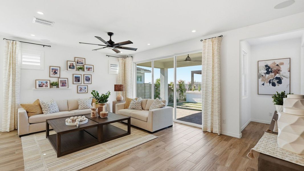 Representative furnished interior of a home built from the Bluebell by DRB Homes in Apache Farms, Buckeye (Image 6).