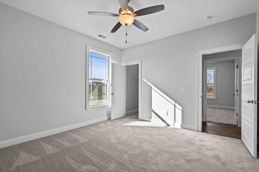 Representative unfurnished interior of a home built from the Roosevelt by Enchanted Homes in Messer Farms, Inman (Image 28). Representative unfurnished interior of a home built from the Roosevelt by Enchanted Homes in Messer Farms, Inman (Image 28).