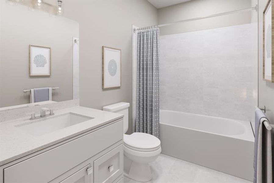 Representative furnished interior of a home built from the Caledonia by Ryan Homes in Lost Tree Preserve, Vero Beach (Image 7).