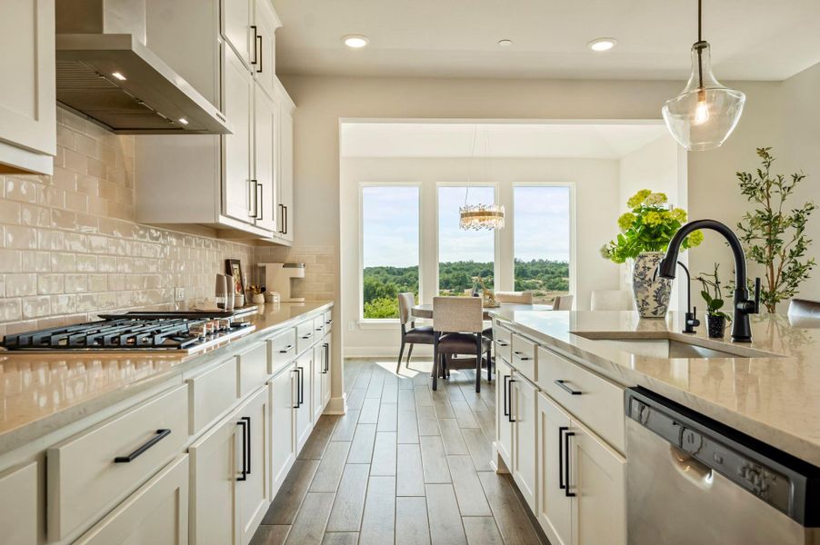 Furnished interior view inside a new home in Sweetwater - 60', Austin (Image 20). Furnished interior view inside a new home in Sweetwater - 60', Austin (Image 20).