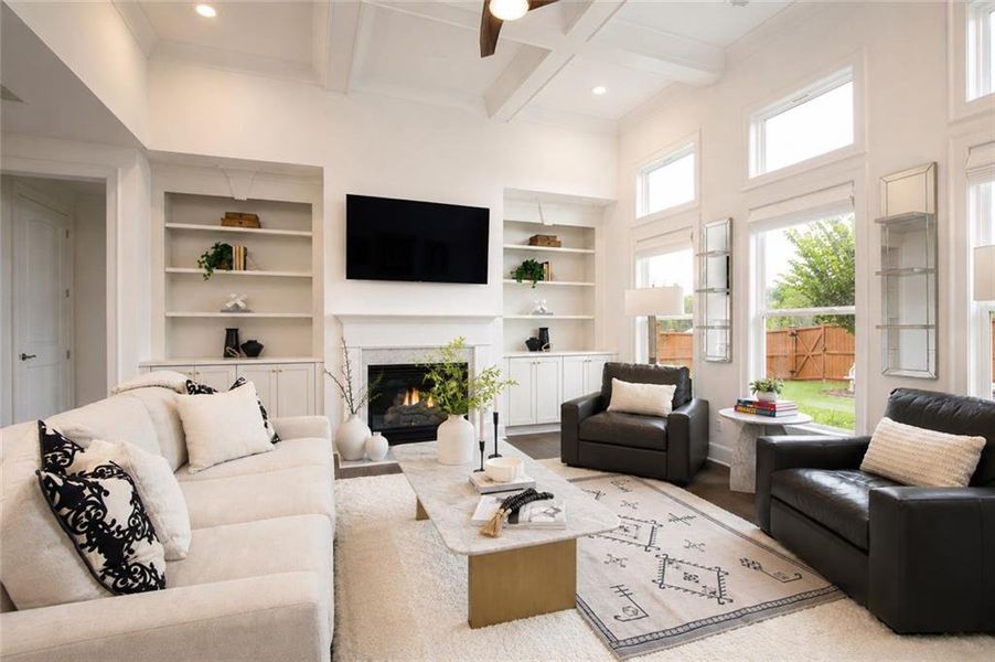 Furnished interior view inside a new home in Yellowstone Farms, Cumming (Image 18). Furnished interior view inside a new home in Yellowstone Farms, Cumming (Image 18).