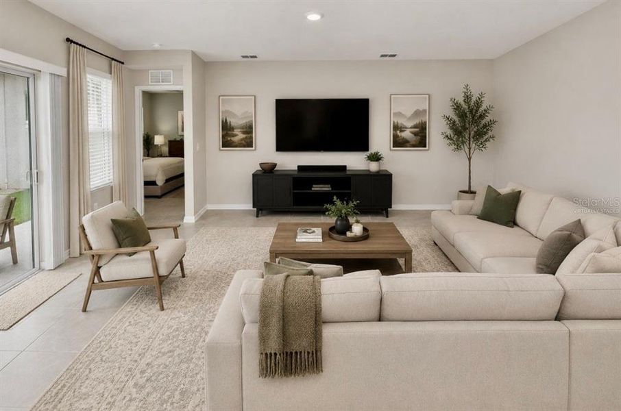 Furnished interior view inside a new home in Wind Meadows South, Bartow (Image 14). Furnished interior view inside a new home in Wind Meadows South, Bartow (Image 14).