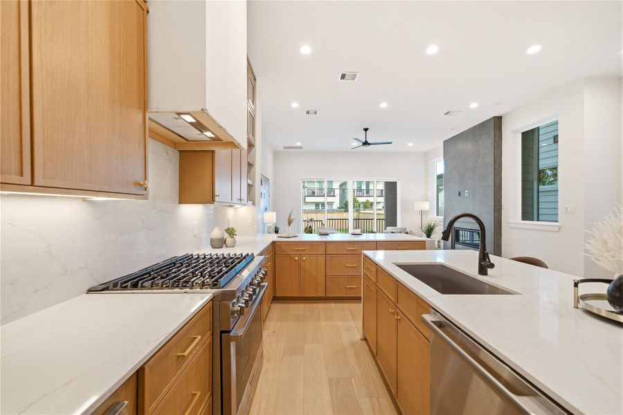 Furnished interior view inside a new home in , Houston (Image 12).
