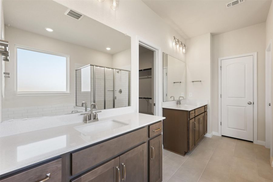 Furnished interior view inside a new home in The Colony 50s, Bastrop (Image 3). Furnished interior view inside a new home in The Colony 50s, Bastrop (Image 3).