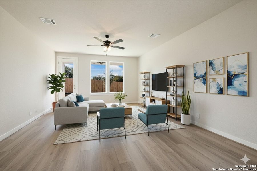 Furnished interior view inside a new home in Avondale, San Antonio (Image 8). Furnished interior view inside a new home in Avondale, San Antonio (Image 8).